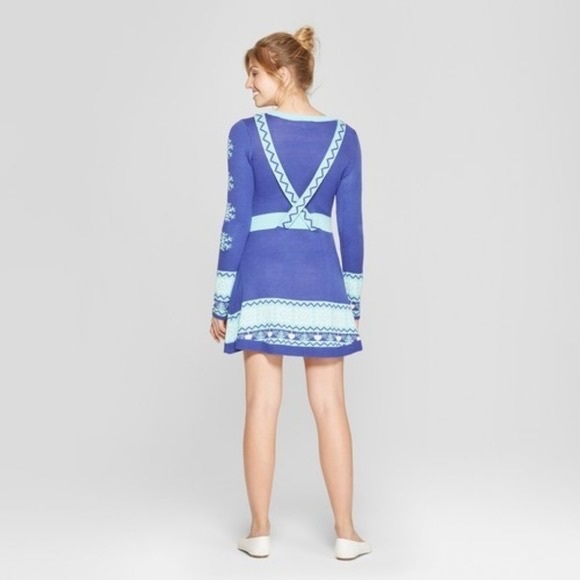 Born Famous Women’s Ugly Hanukkah Sweater Dress Sizes XS, S, XL, NEW-WITH-TAG - Picture 2 of 6